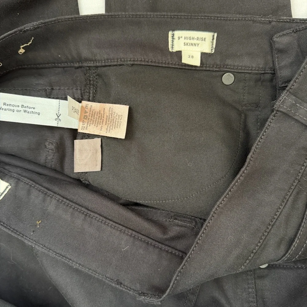 Madewell black size 28 “9” high rise” skinny cropped jeans #denim #highwaisted - Picture 6 of 7